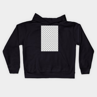 Feather Pattern - Black and White Kids Hoodie